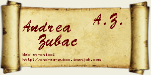 Andrea Zubac vizit kartica